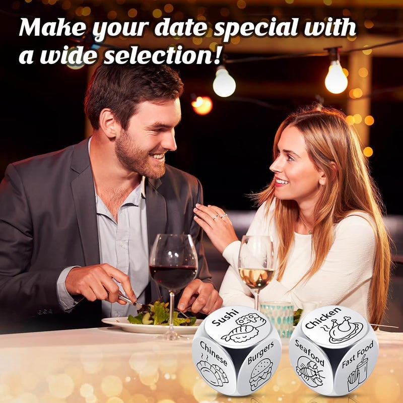 LTINFO Valentines Day Gifts for Him Her, Date Night Food Dice, Anniversary Valentines Day Gifts for Him/Her, Gifts for Men/Women/Boyfriend/Girlfriend - Image 4